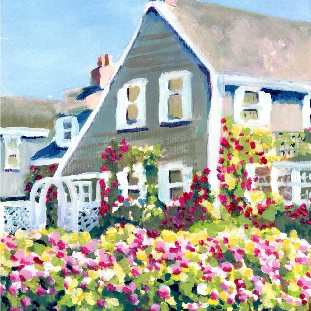 Nantucket Print, Nantucket Painting, hYDRANGEAS, Nantucket Poster, Nantu… - Picture 2 of 5